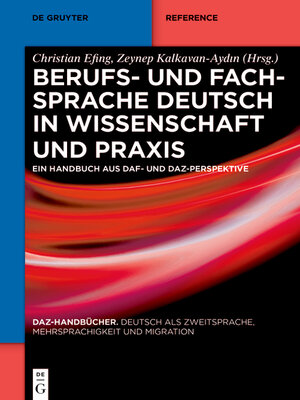 cover image of Berufs- und Fachsprache Deutsch in Wissenschaft und Praxis
